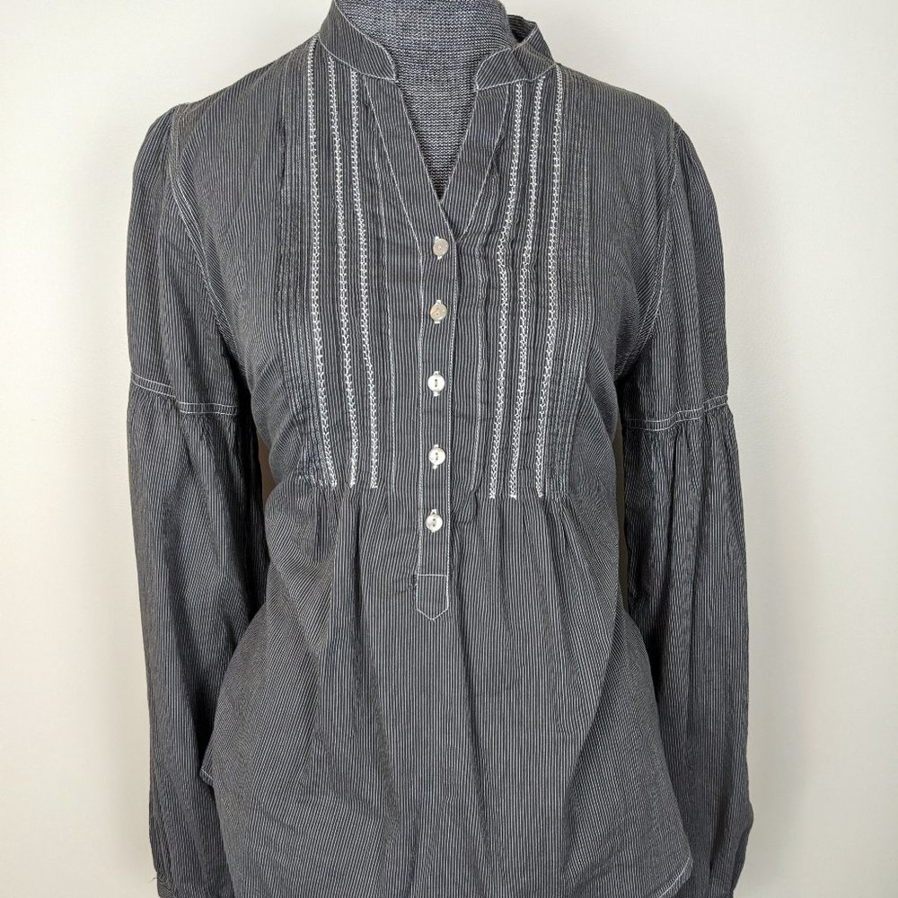Converse Boho Prairie Peasant Blouse Tunic Top M